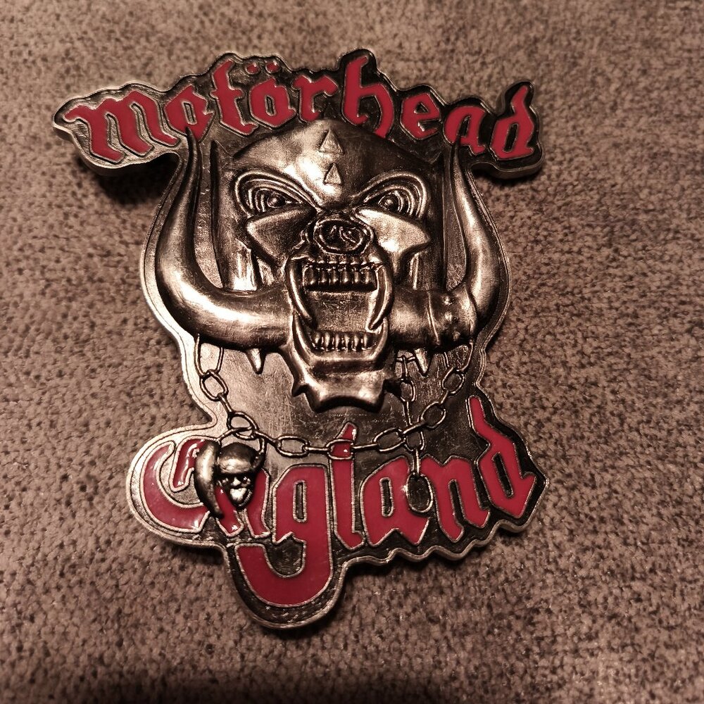 MOTORHEAD ENGLAND 2007 BELT BUCKLE